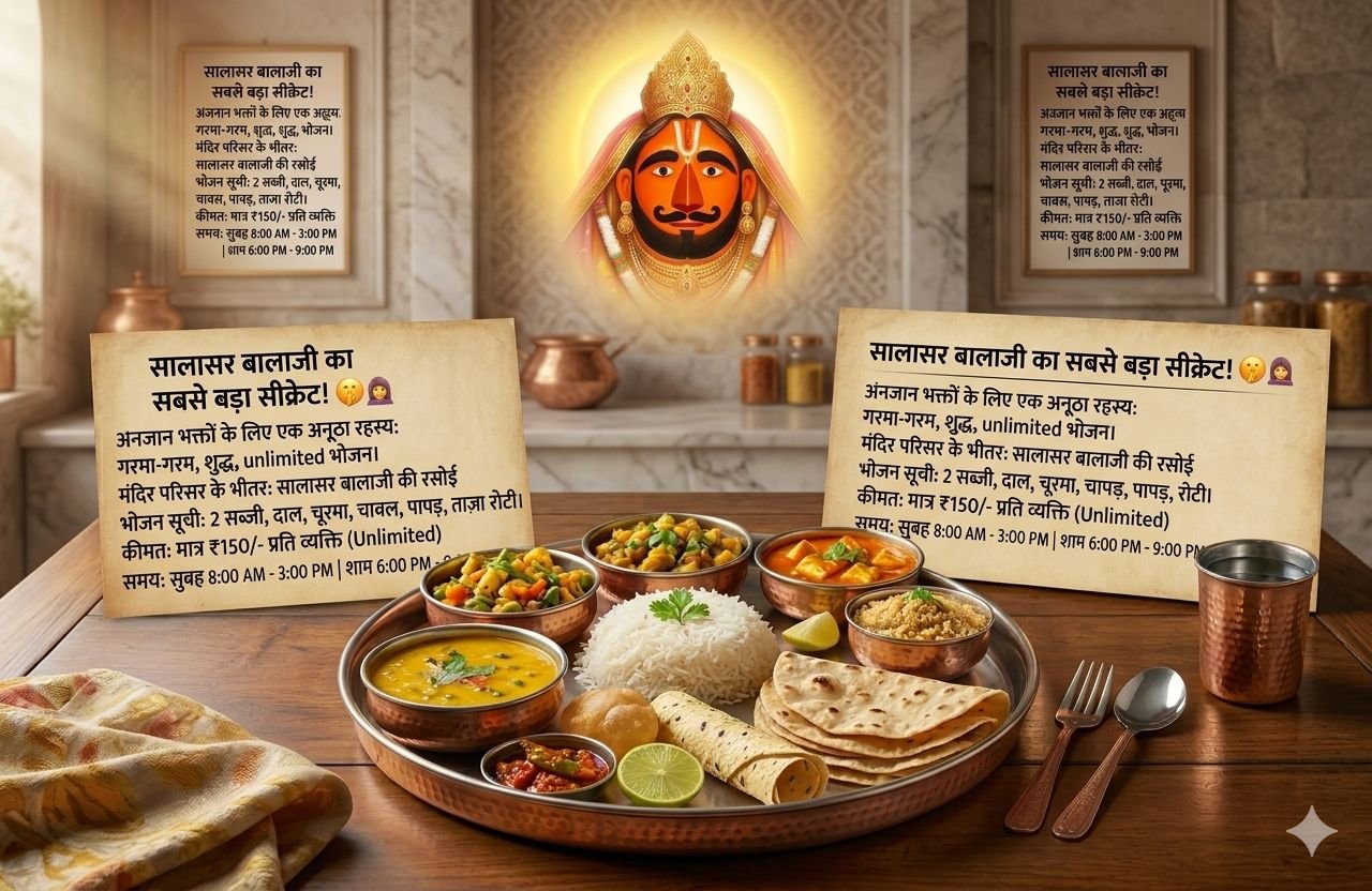 Salasar Balaji Ki Rasoi: The Best Unlimited Food Inside the Temple